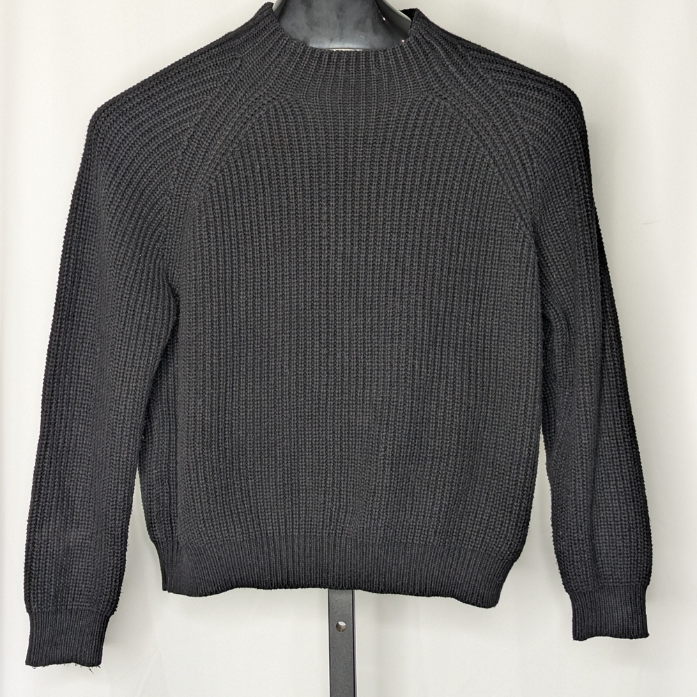 MNG Women's Mock Neck Black Sweater Size Small
